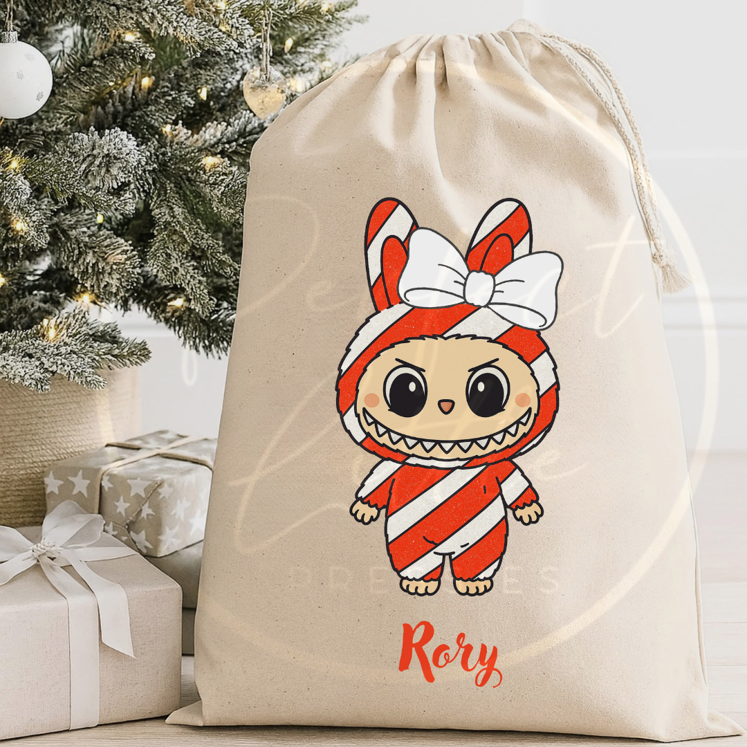 Christmas Sack - Bubu Monster Red Stripe