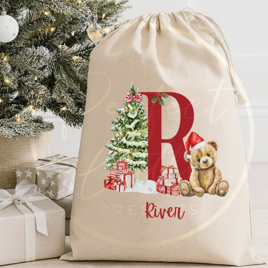 Christmas Sack - Red Bear Initial Scene