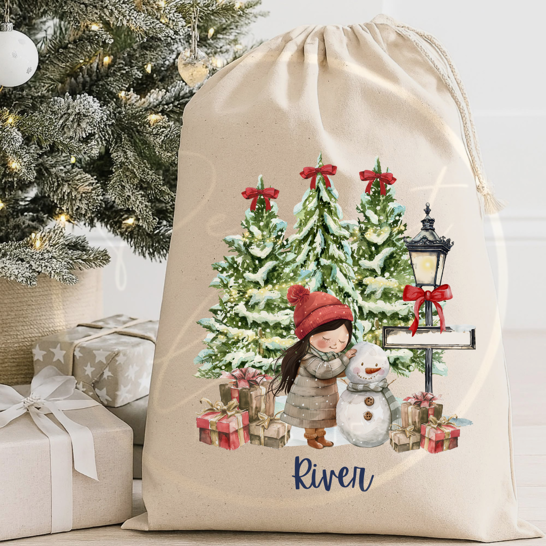 Christmas Sack - Girl North Pole