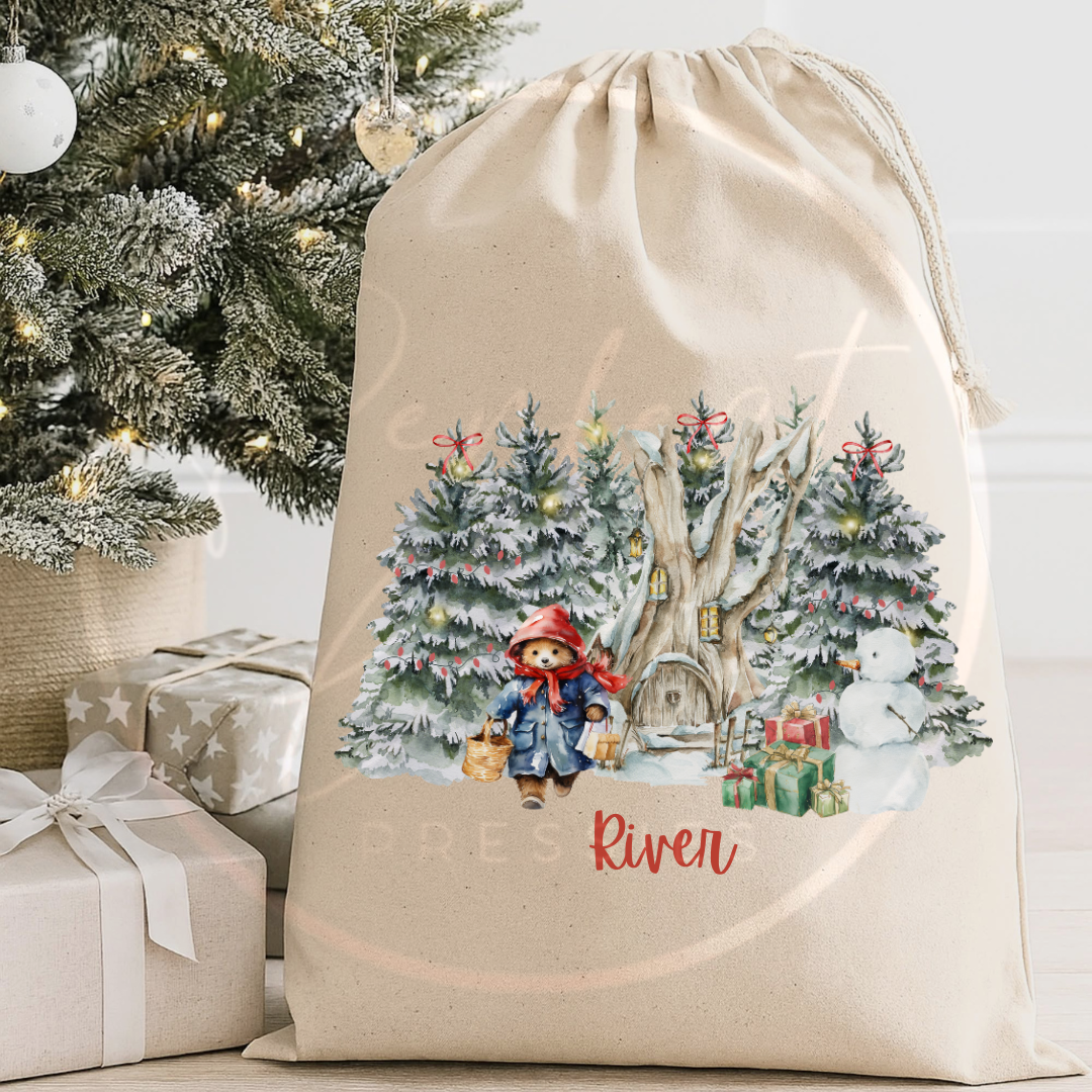 Christmas Sack - Classic Bear Woodland