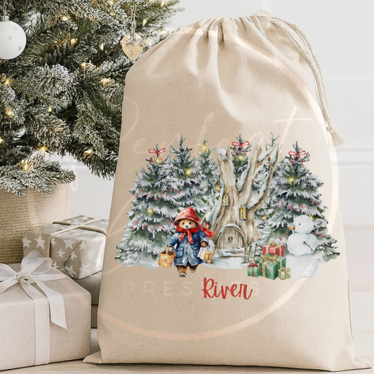 Christmas Sack - Classic Bear Woodland