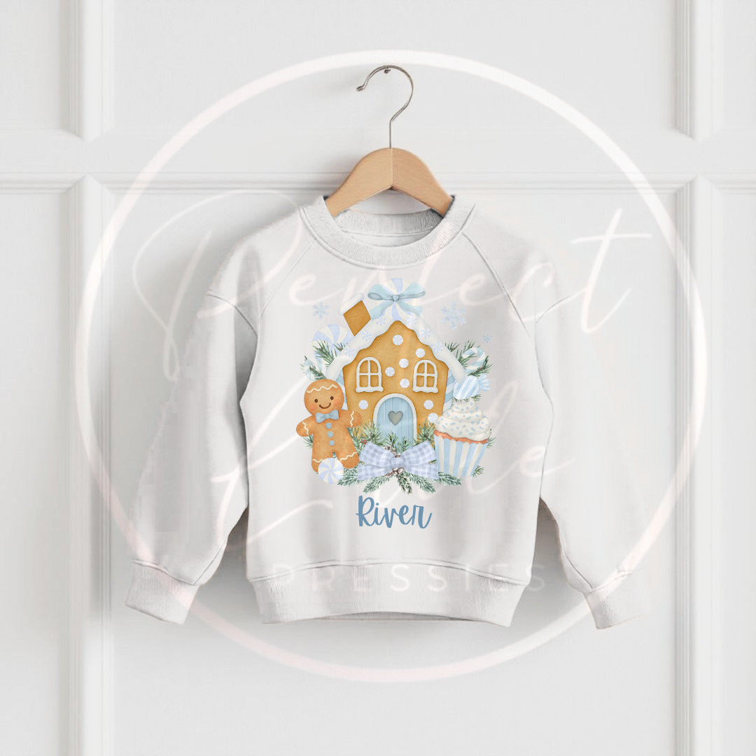 Christmas Sweatshirt - Gingerbead Houses