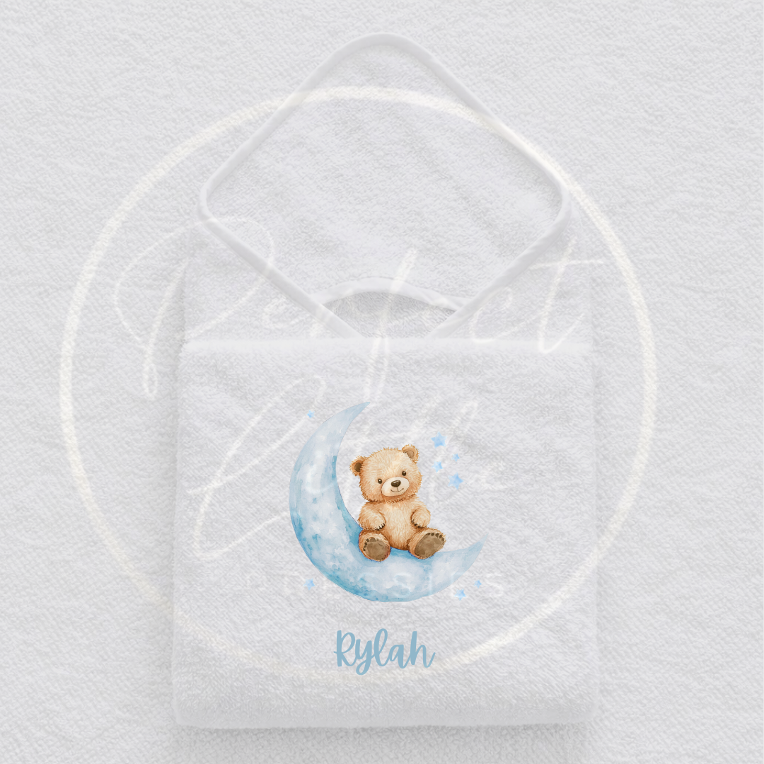 Baby Hooded Towel - Moon Bear Design
