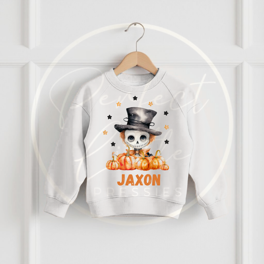 Halloween Kids Spooky Characters Sweatshirt