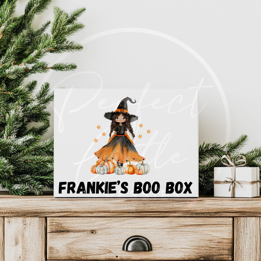 Halloween Boo Box - Orange Dress Witch Dolly