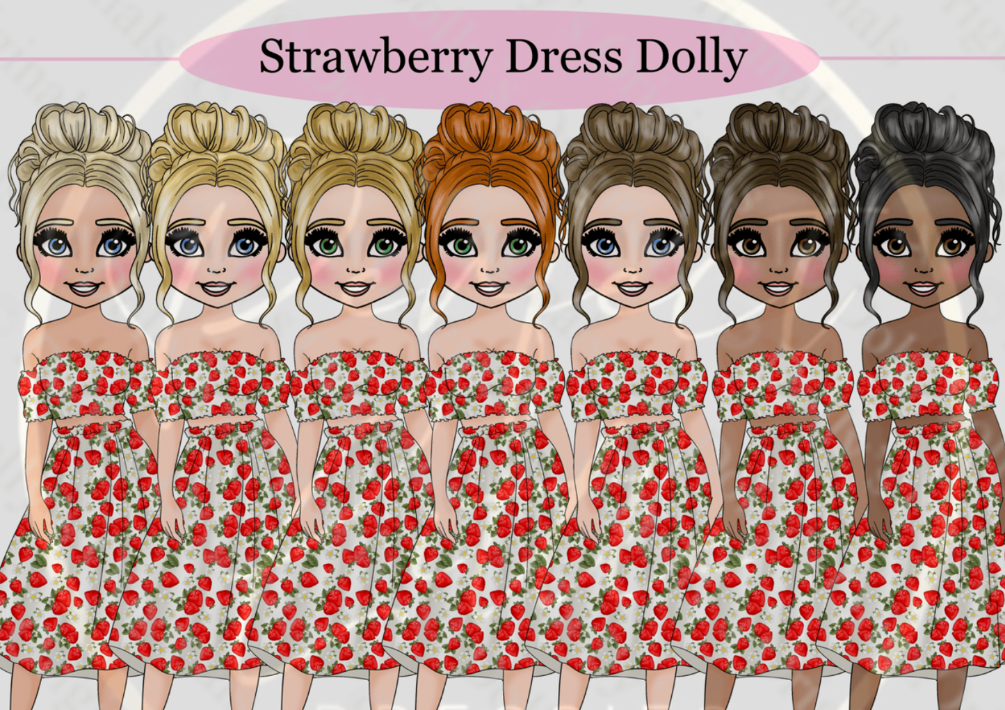 DESIGN A DOLLY - Strawberry Dress