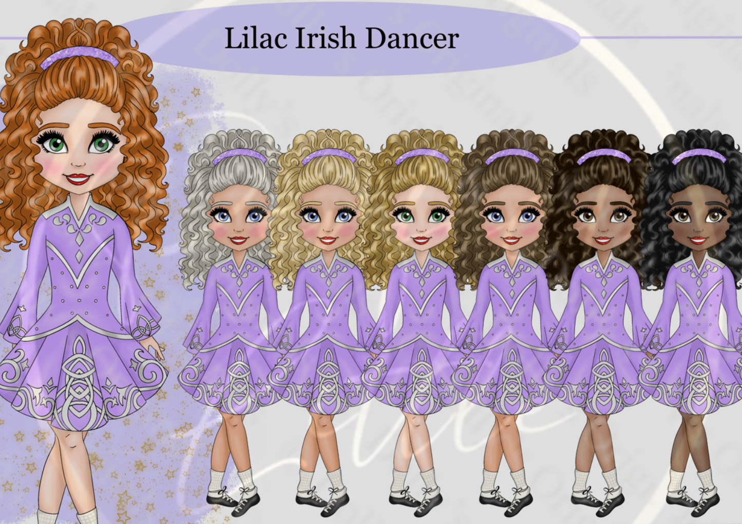 DESIGN A DOLLY - Lilac Irish Dancer