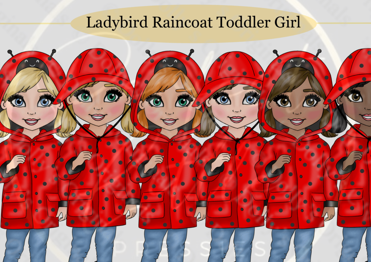 DESIGN A DOLLY - Ladybird Raincoat Toddler Girl
