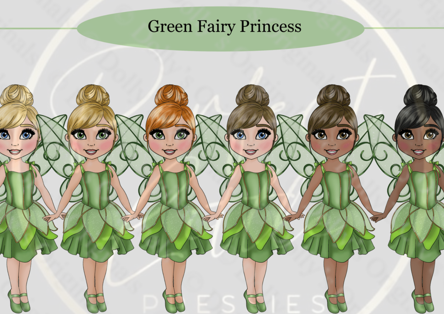 DESIGN A DOLLY - Green Fairy Princess