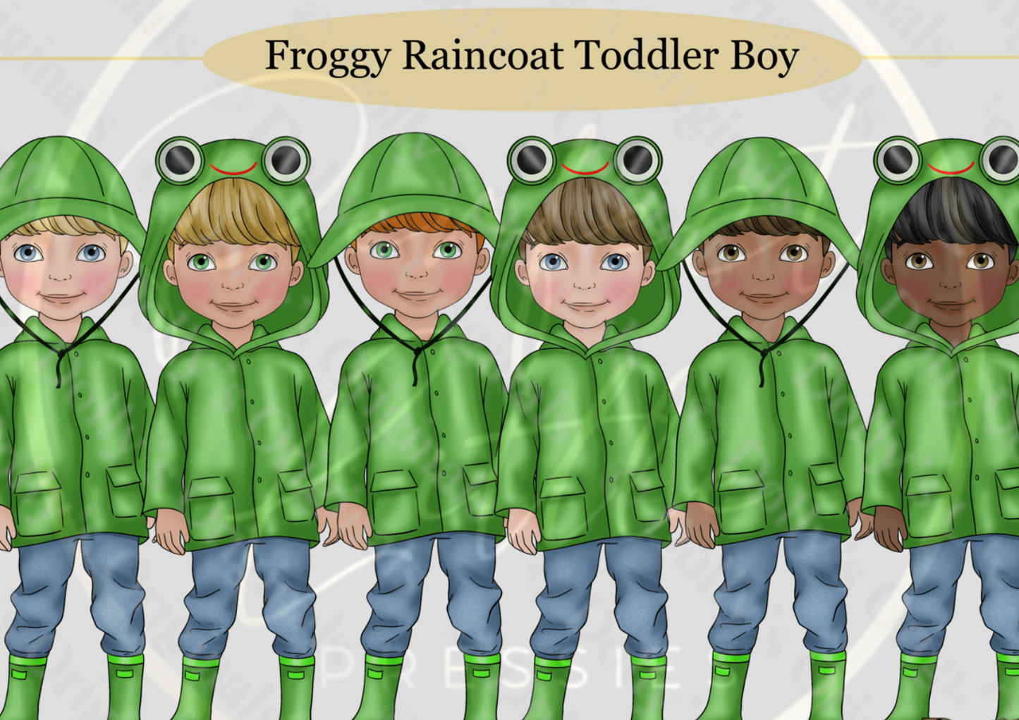 DESIGN A DOLLY - Froggy Raincoat Toddler Boy