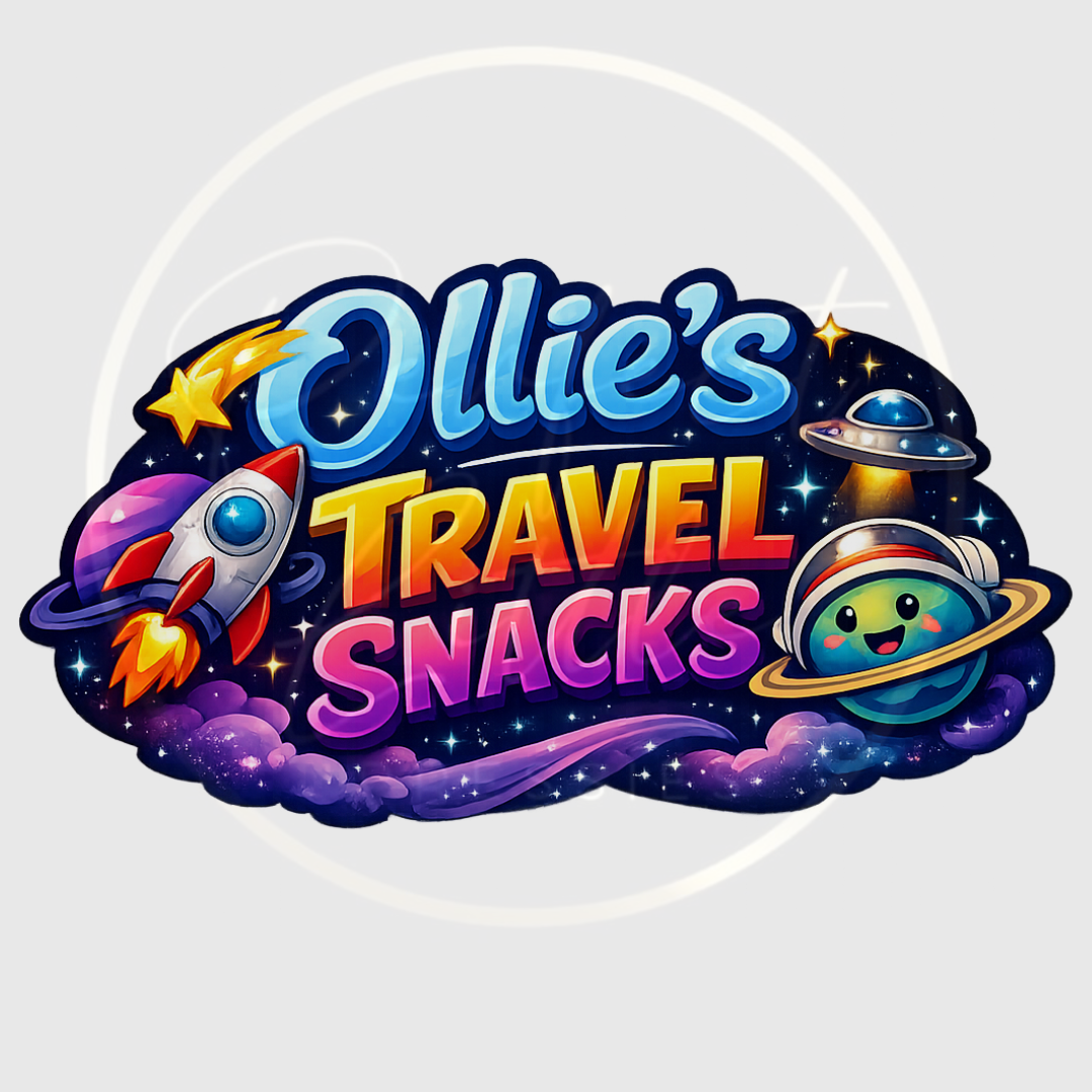 CUSTOM ADHESIVE DECAL - Galaxy Space Travel Snacks