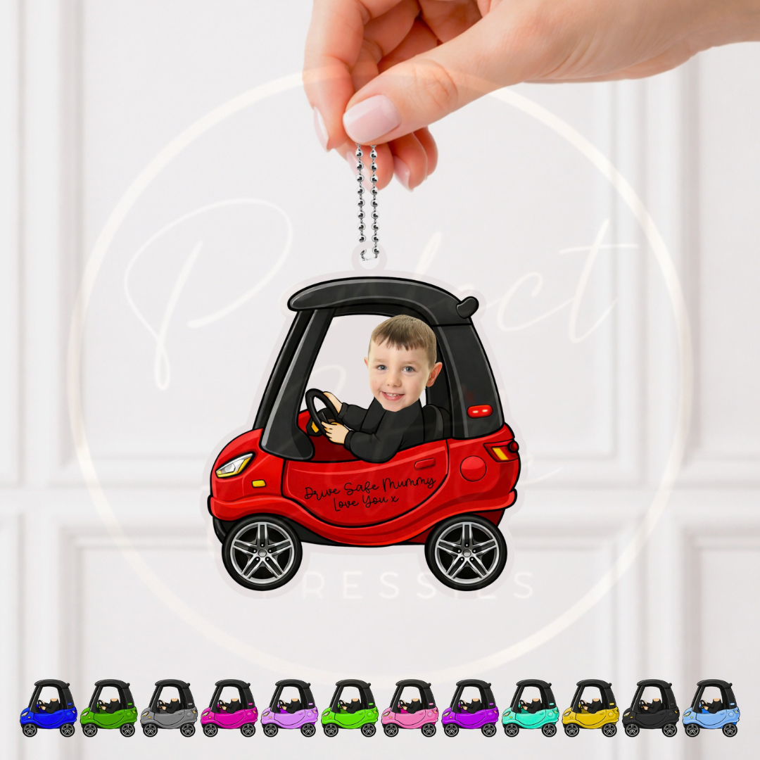 Keyring - Acrylic Custom Drive Safe Picture Car