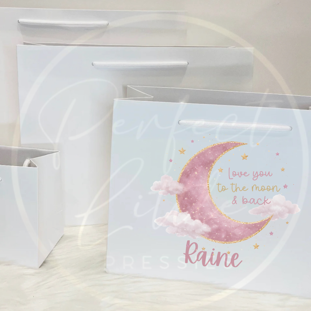 Paper Gift Bag - Pink Moon