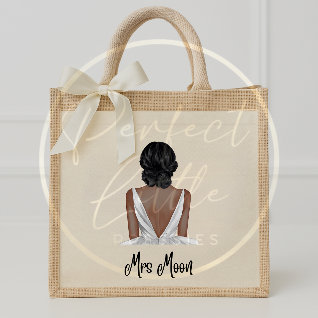 Bride Silhouette Tote Bag