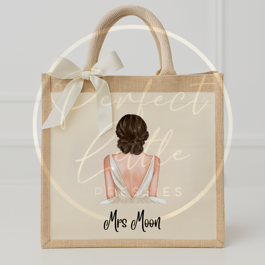 Bride Silhouette Tote Bag