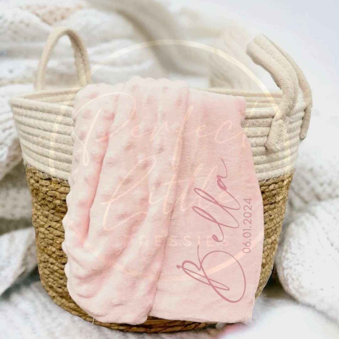 Baby Bubble Name Blanket