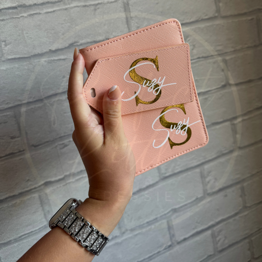 Passport Cover and Luggage Tag Set - Large Initial/Name