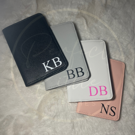 Passport Cover and Luggage Tag Set - Plain Small Initials