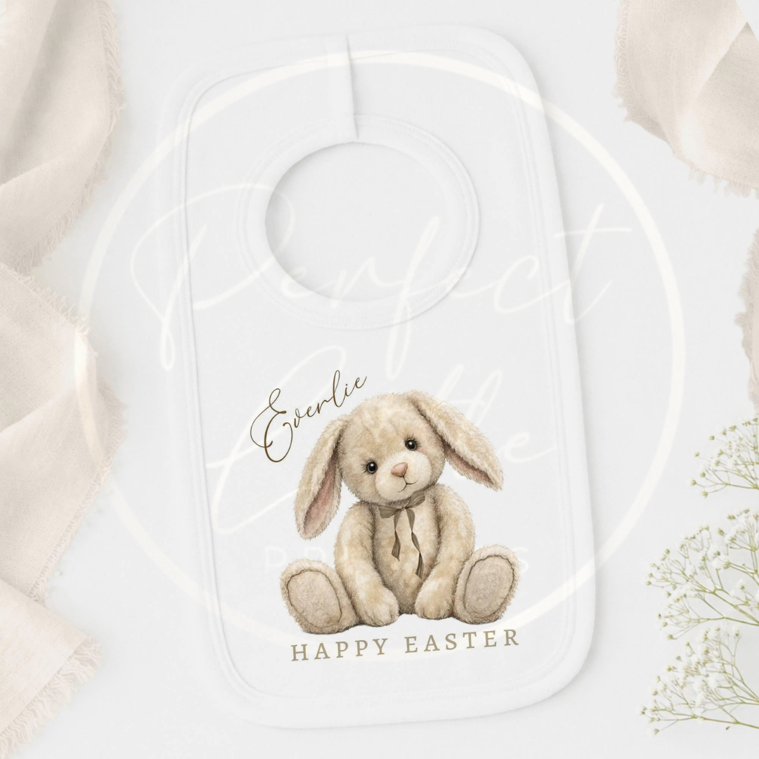 Easter - Neutral Bunny Bib