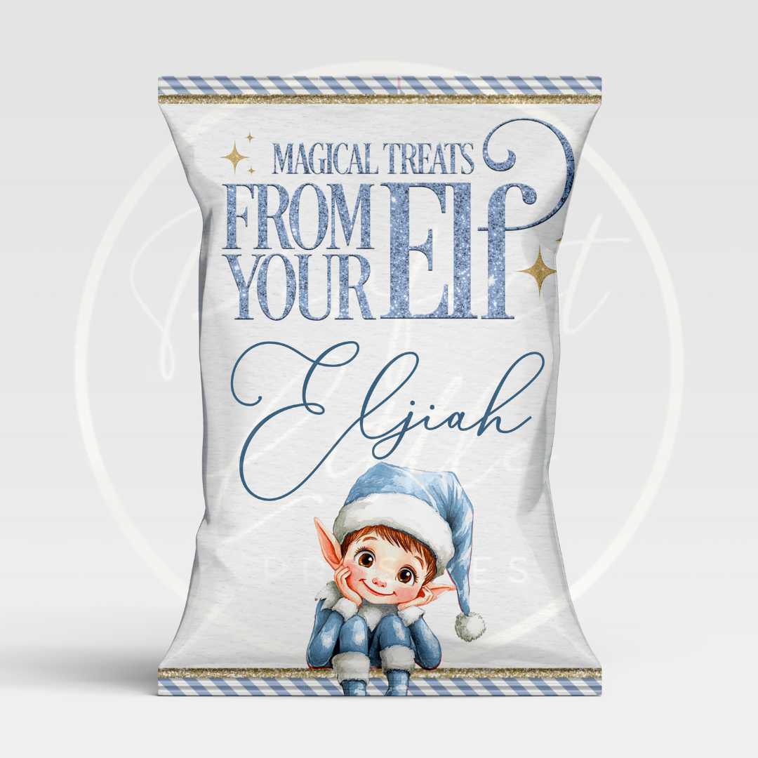 Christmas Treat Packet - Blue Elf