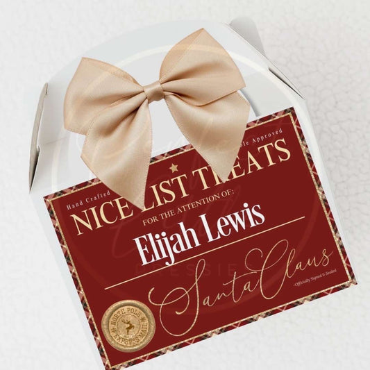 Christmas Treat Box - Tartan Nice List