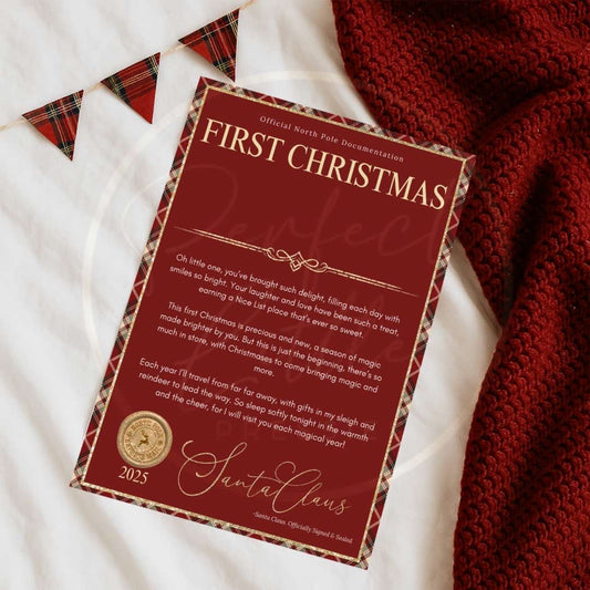 Christmas Letter - Tartan First Christmas