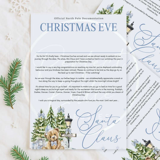 Christmas Letter - Blue Christmas Eve