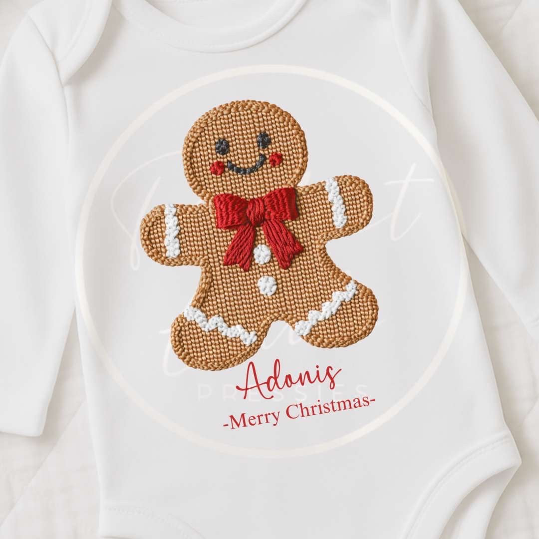 Christmas Sleepsuit - Gingerbread