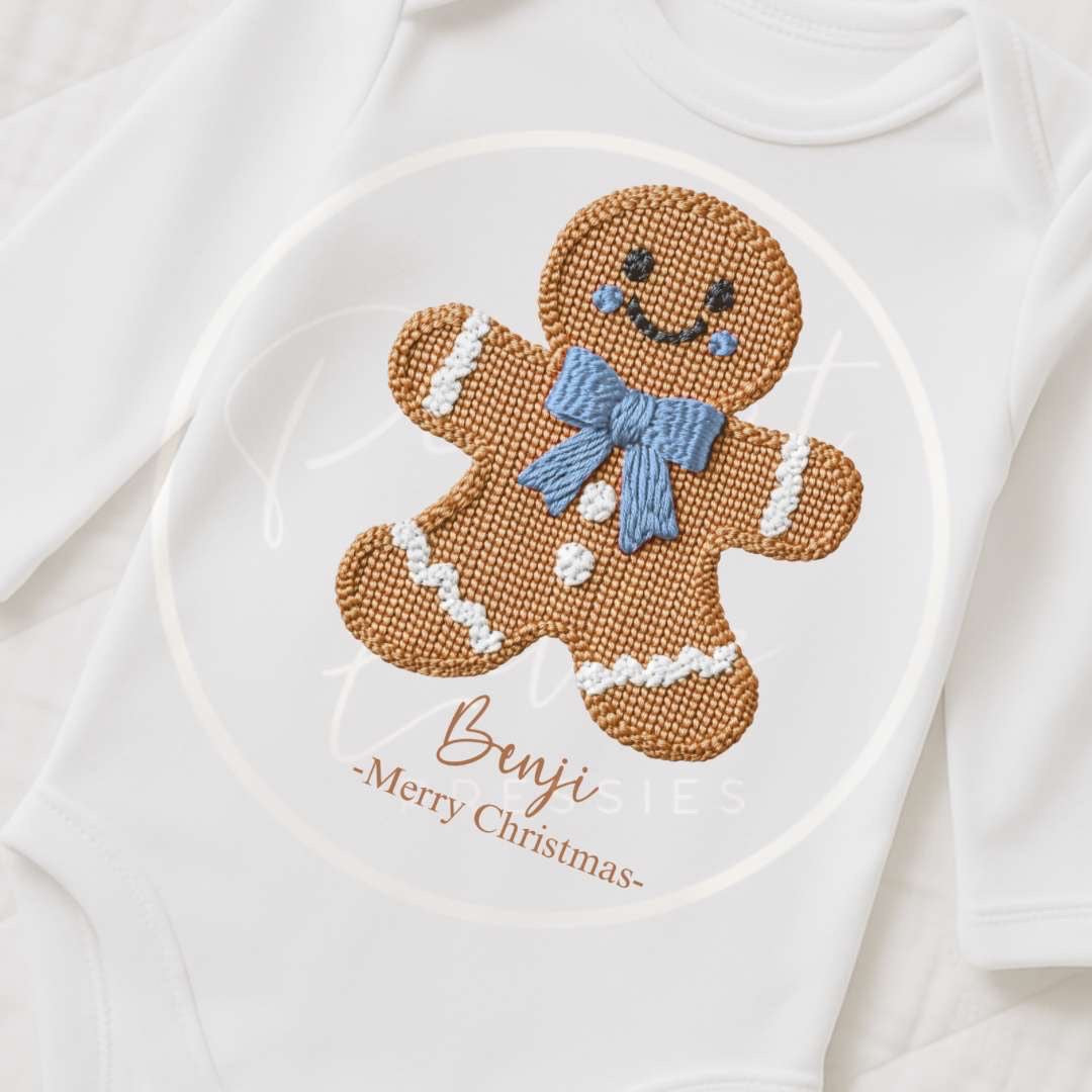 Christmas Sleepsuit - Gingerbread
