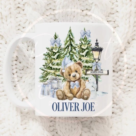 Christmas Mug - Blue North Pole Bear