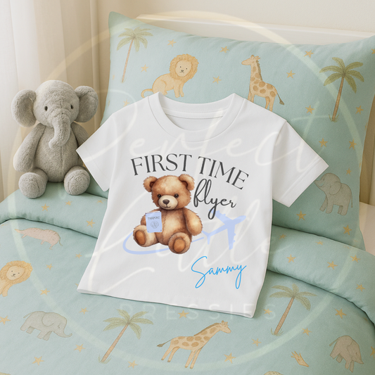First Time Flyer Blue - T-Shirt Design