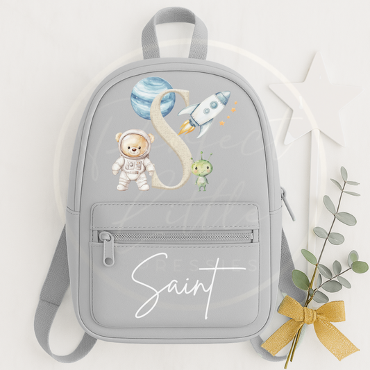 Space Bear Initial Backpack