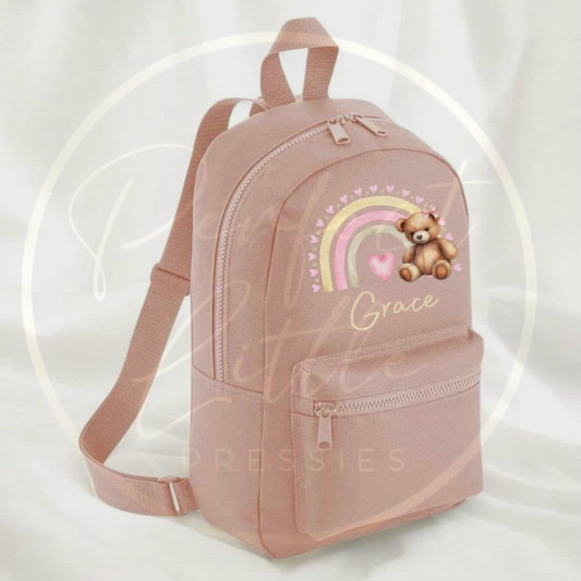 Heart Rainbow Bear Backpack