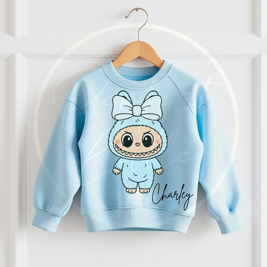 Kids Blue Sweatshirt - Monster