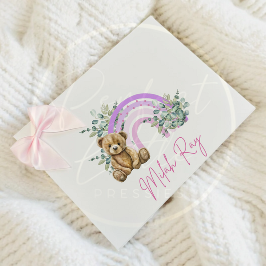 Lilac Bear Rainbow - Keepsake Box