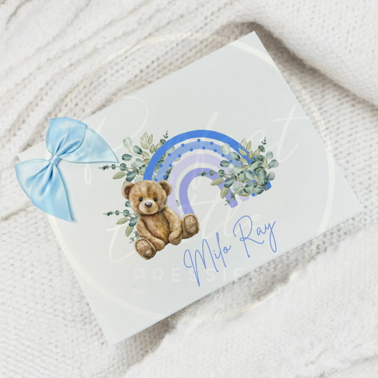Blue Bear Rainbow - Keepsake Box