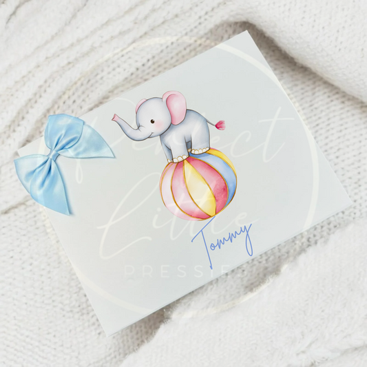 Pastel Circus Elephant - Keepsake Box