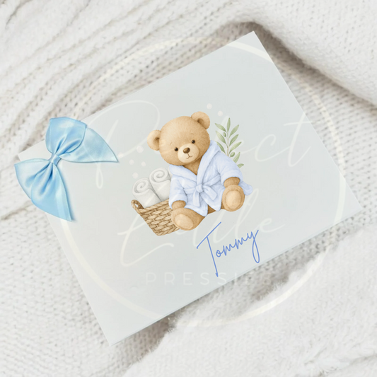 Blue Bath Bear - Keepsake Box
