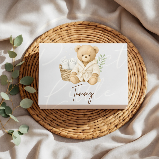 Beige Bath Bear - Keepsake Box