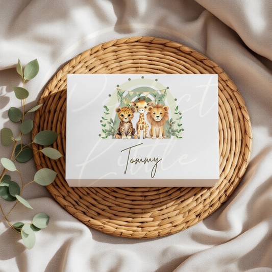 Safari Trio Rainbow - Keepsake Box