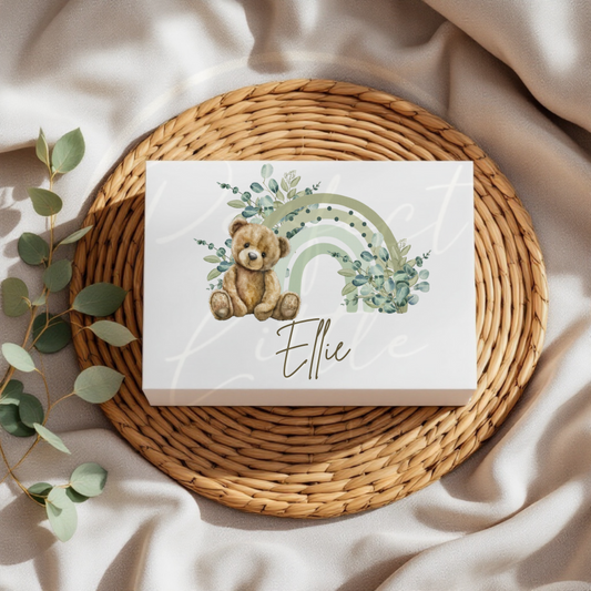 Sage Bear Rainbow - Keepsake Box