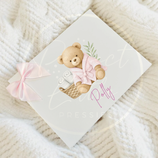 Pink Bath Bear - Keepsake Box