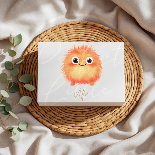 Orange Worry Monster - Keepsake Box