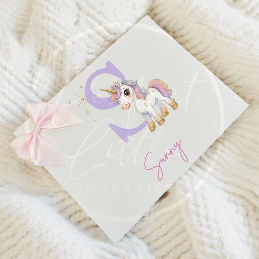 Unicorn Initial - Keepsake Box