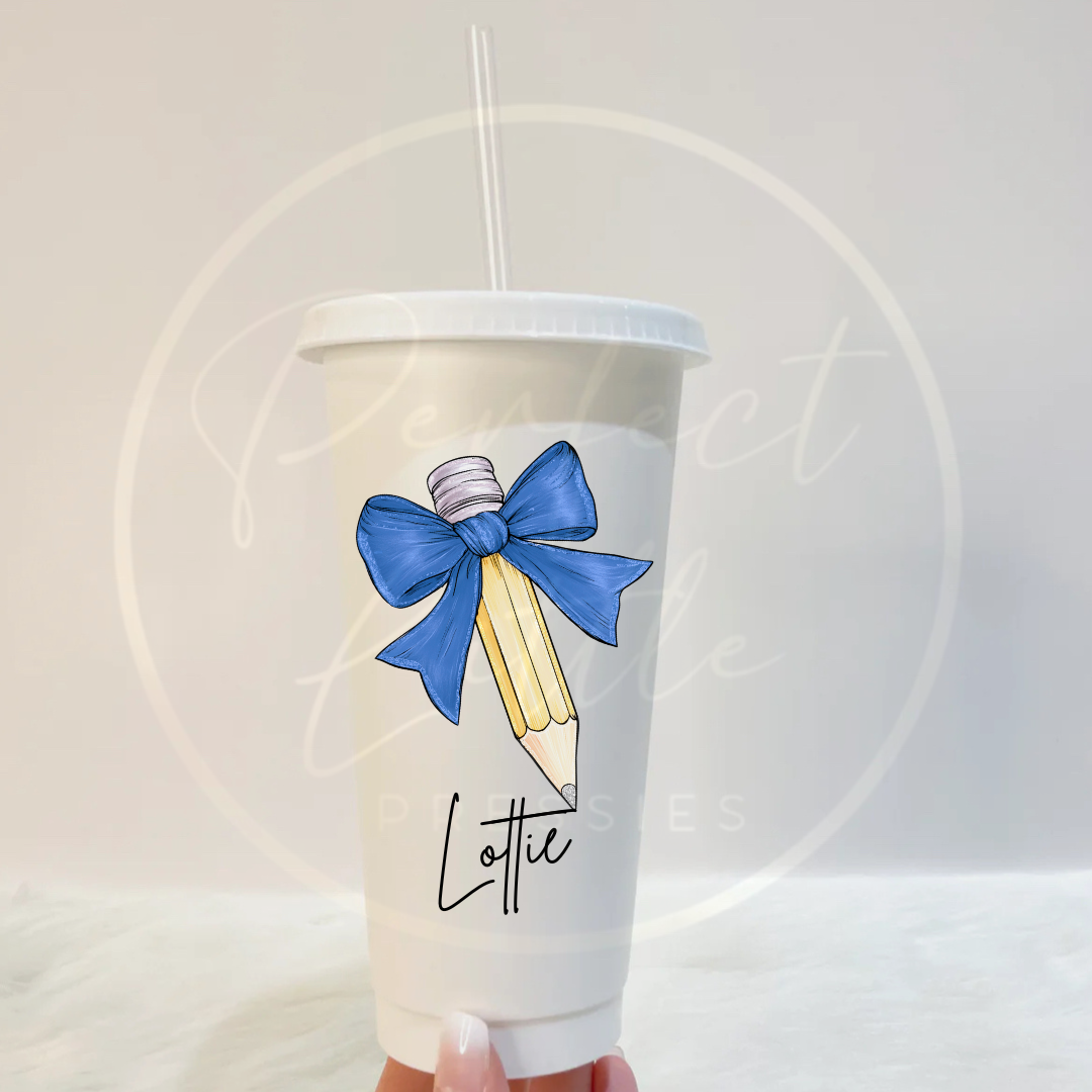 Bow Pencil Cold Cup 24oz