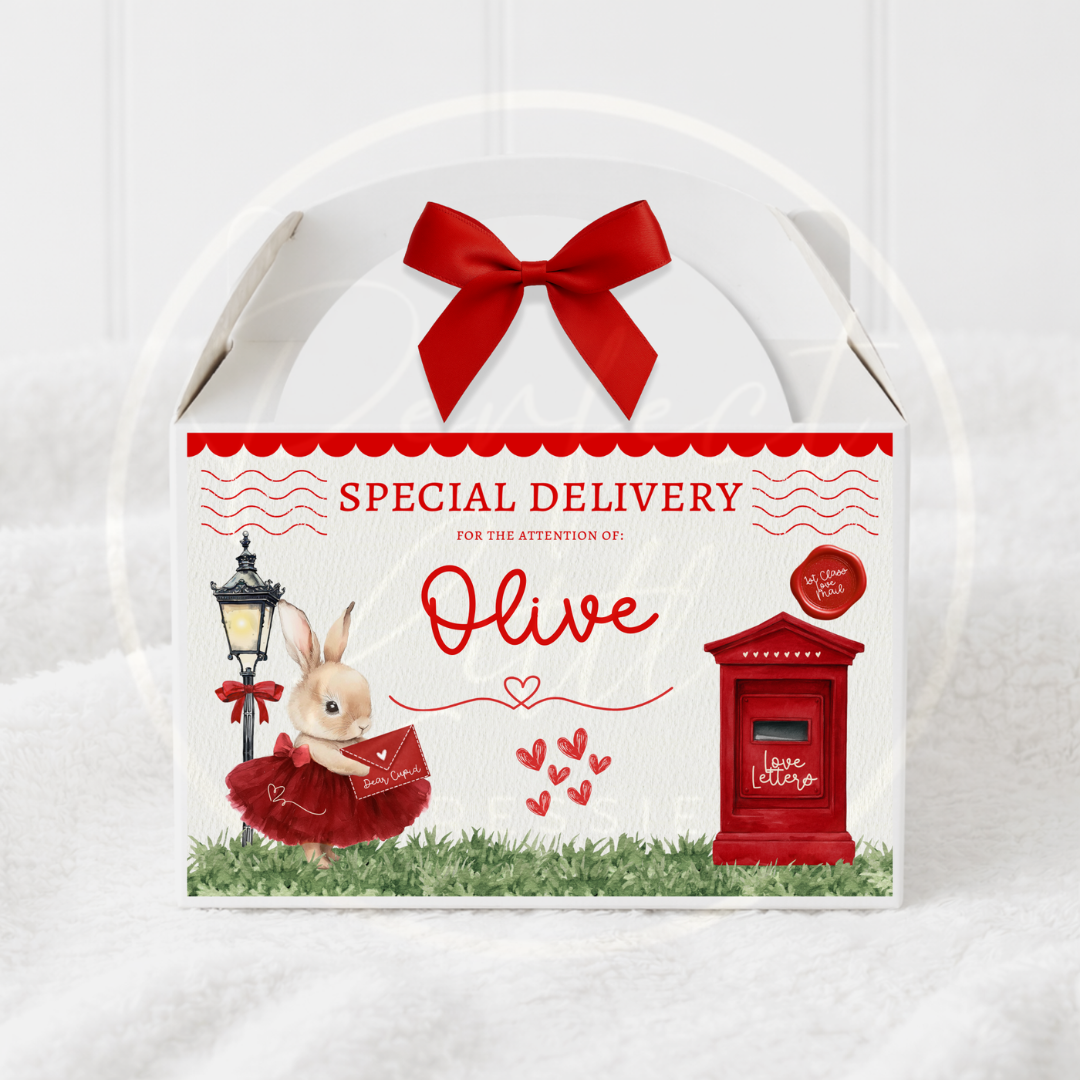 Valentines - Bunny Tutu Delivery Treat Box