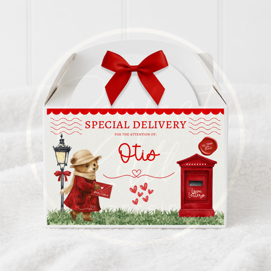 Valentines - Bear Delivery Treat Box