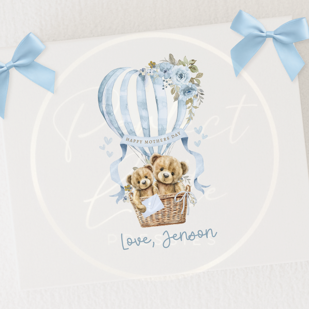Mother's Day - Blue Hot Air Balloon Box