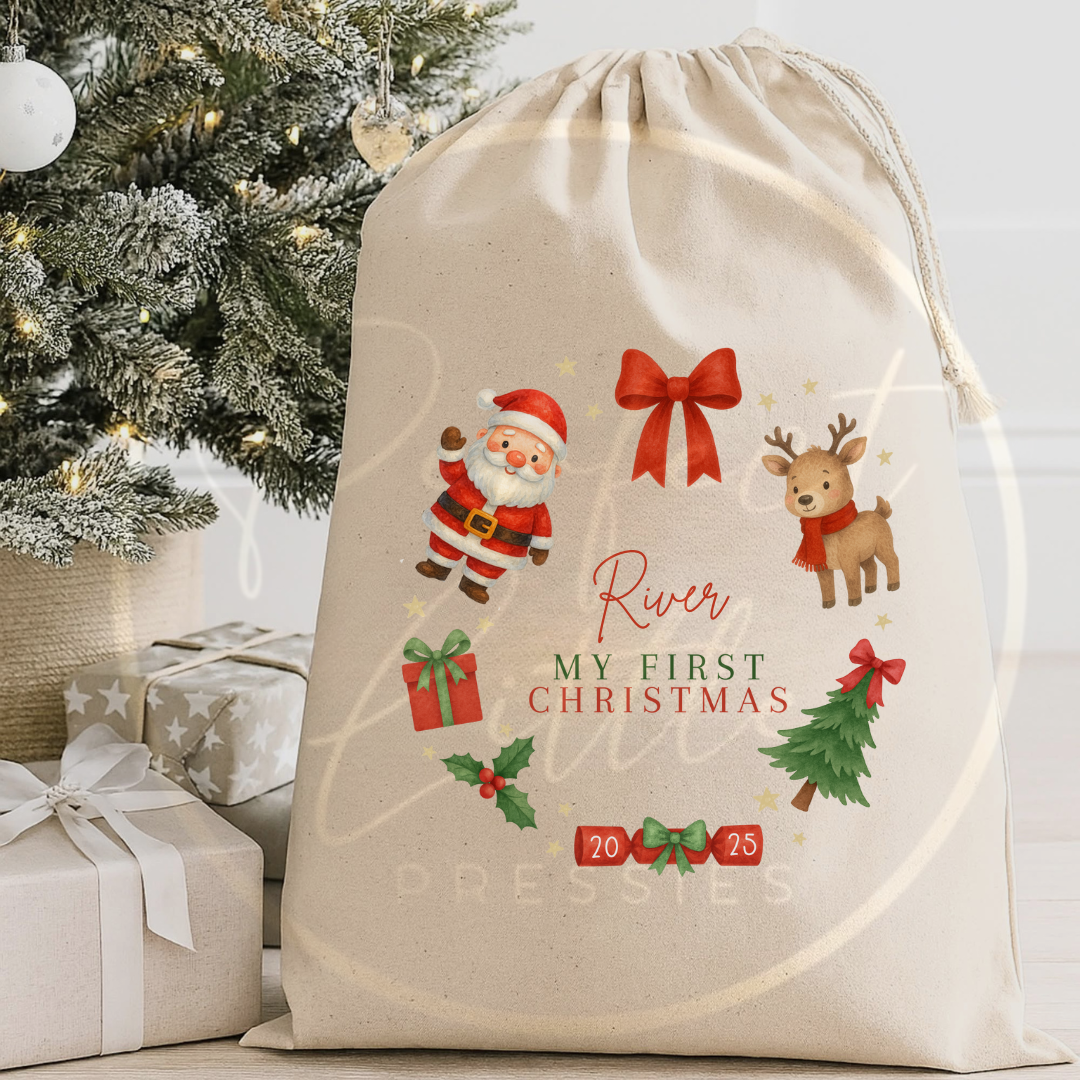 Christmas Sack - My First Christmas Red Friends