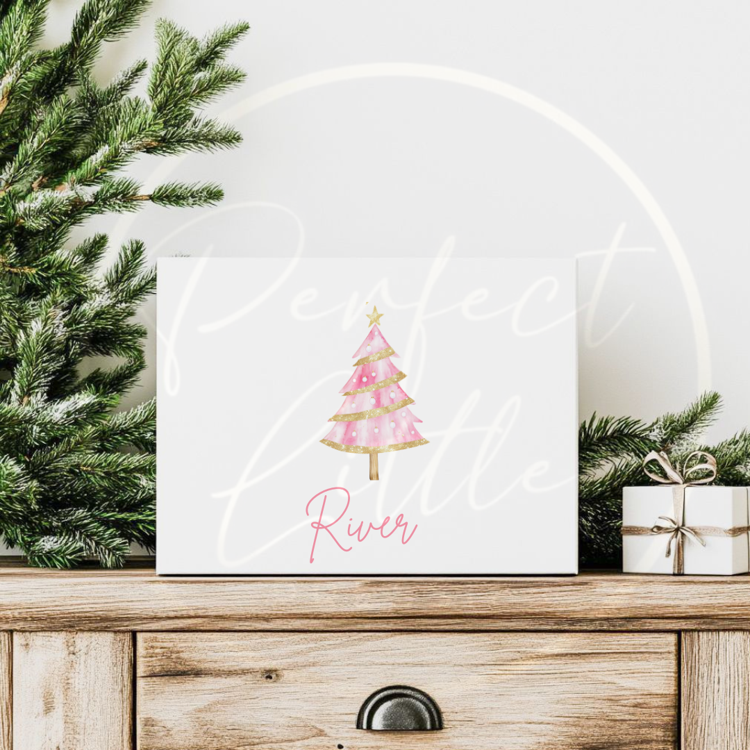 Christmas Box - Pink Glitter Tree